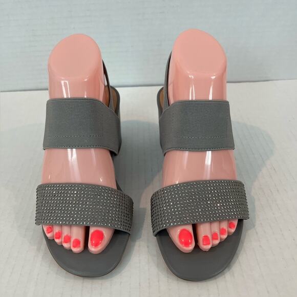 ABEO BioSystem Women’s Shannon Gray Cobblestone  Sparkly Sandals Size 7 N - Picture 3 of 9